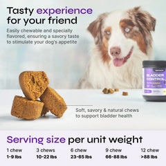 Dog UTI Treatment Duck Flavor Bladder Control Cranberry Chews Dog Cranberry Supplement For Urinary Tract Bladder & Kidney Health Cranberry D Mannose Soft Treats For Dog Incontinence Healthy Bladder