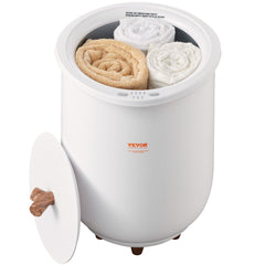 VEVOR Towel Warmer Bucket, 20L Large Towel Warmer For Bathroom, Auto Shut Off Towel Heater With 4-Level Timer Fits Up To Two Oversized Towels, Bathrobes, Blankets, ETL & FCC Certified
