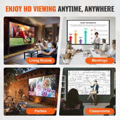 Projector Screen With Stand, 150 Inch 16 9 4K 1080 HD Outdoor Movie Screen With Stand, Wrinkle-Free Projection Screen With Tripods And Carry Bag, For Home Theater Cinema Backyard Movie Night