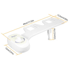 Bidet Water Spray No Electric Mechanical Bidet Toilet Seat Attachment Adjustable Water Pressure