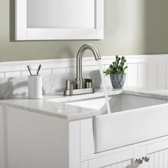 Bathroom Faucet 2 Handle Centerset Bathroom Sink Faucet With Up Drain Assembly, 4 In Bathroom Vanity Lavatory Faucet 2 3 Holes Brushed Nickel