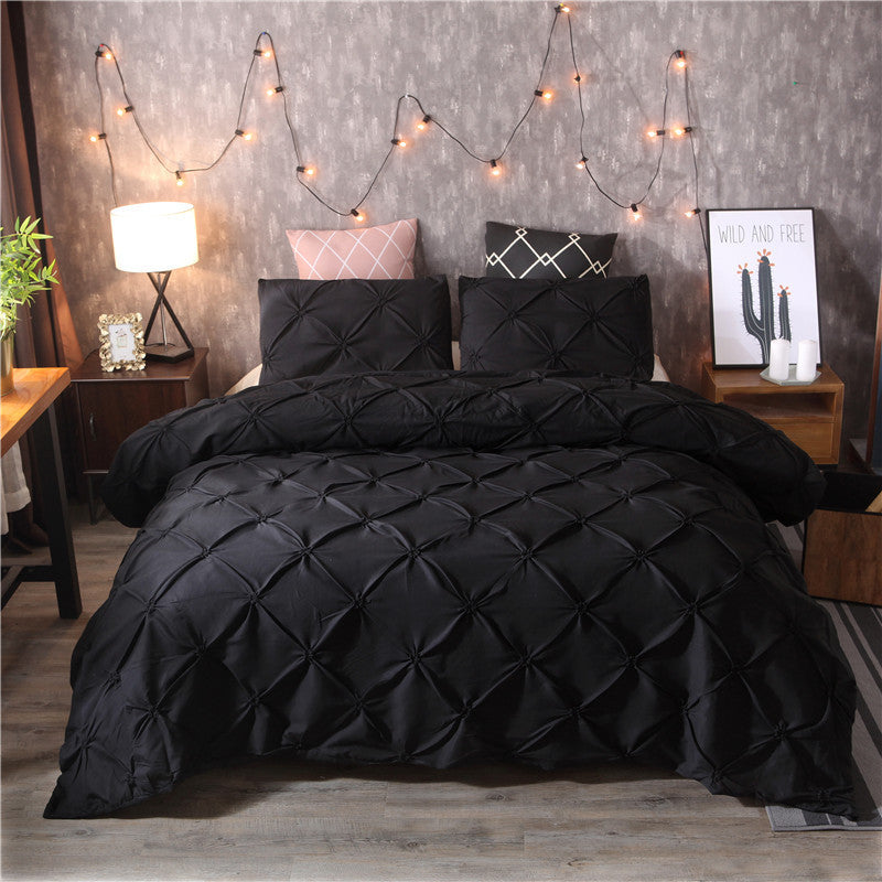 EBay Fern Flower Craft Bedding Three-piece Solid Color Products