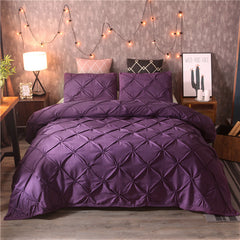 EBay Fern Flower Craft Bedding Three-piece Solid Color Products