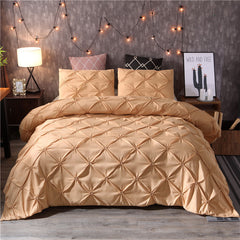 EBay Fern Flower Craft Bedding Three-piece Solid Color Products