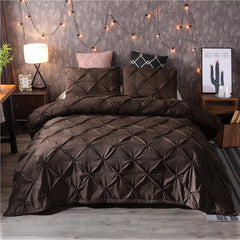 EBay Fern Flower Craft Bedding Three-piece Solid Color Products