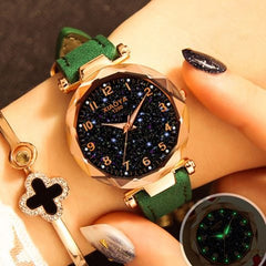 Mode Frauen Uhren Beste Verkaufen Star Sky Zifferblatt Uhr Luxus Rose Gold frauen Armband Quarz Handgelenk Uhren Neue dropshipping
