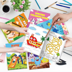 24-pack Maze Puzzle Books For Children Aged 6-12 - 50 Challenging Levels And Fun Themes To Develop Problem-solving And Logical Thinking Skills, Perfect Gifts For Birthdays, School And Travel Activitie