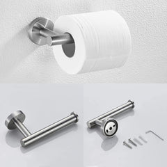 3-piece Set Of Bathroom Hangers And Towel Racks