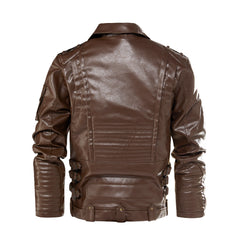 Motorcycle Leather Jacket, Punk Style PU Jacket