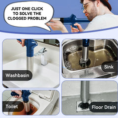 High Pressure Air Toilet Unclogged For Toilets, Bathroom Floors, Sinks, And Pipe Blockages