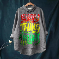Fashion High-grade Graffiti 3D Digital Printing Lapel Shirt