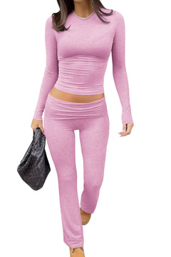 Long Sleeved Wide Leg Pants