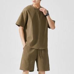 Pair With A Two Piece Set Of Loose Casual Sports Short Sleeved Shorts