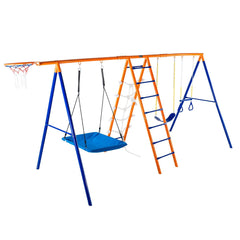 Swing Sets For 6 In 1 Swing Set 440lbs Capacity Metal Swingset