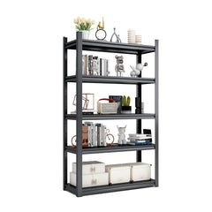 5 Tier Metal Shelves For Storage Garage Shelving 2000LBS Heavy Duty Storage Shelves Adjustable Garage Shelf Industrial Shelving Unit Storage Utility Rack,Black