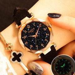 Mode Frauen Uhren Beste Verkaufen Star Sky Zifferblatt Uhr Luxus Rose Gold frauen Armband Quarz Handgelenk Uhren Neue dropshipping