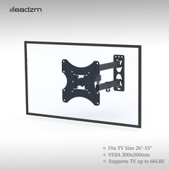 TMX200 Is Adjustable Up And Down 5-12 Degrees With Rotation 180 Degrees, And The Wall-mounted TV Stand Has A Load Capacity Of 30kg