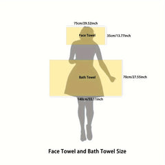 3 Piece Towel And Bath Towel Set, Super Soft Absorbent Bath Towel For Home And Hotel Shower Towel Bath Towel, New