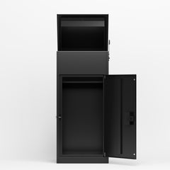 Package Delivery Box For Outside With , Heavy-Duty Steel Package Drop Box With Anti-Theft Design, Weather-Resistant, Package Mailbox For Porch Ideal For Home Or Office,