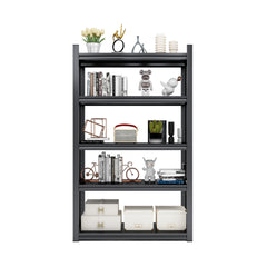 5 Tier Metal Shelves For Storage Garage Shelving 2000LBS Heavy Duty Storage Shelves Adjustable Garage Shelf Industrial Shelving Unit Storage Utility Rack,Black