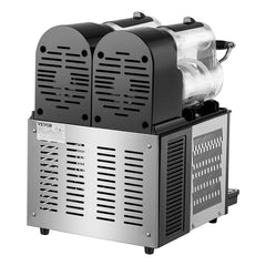 Commercial Slushy Machine, 3LX2 Tank Slush Drink Maker, Drink Machine With Temperature Preservation, Stainless Steel Home Slush Drink Machine With Automatic Clean, Black