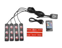 Foot Soles Full Of Stars LED Atmosphere Light Car Wireless Atmosphere Sound