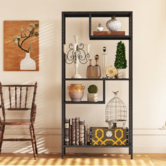 Modern Storage Shelf With 4 Compartments & Metal Legs, Freestanding Organizer,Book Shelves  Display Shelves For Living Room, Bedroom, Home Office