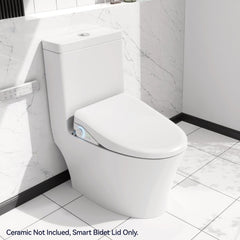 Smart Bidet Toilet Seat With Side Knob Adjustable Heated Seat With Water Temperature And Pressure Adjustment Portable Bidet With Automatic Nozzle Cleaning