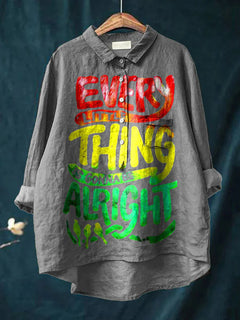Fashion High-grade Graffiti 3D Digital Printing Lapel Shirt