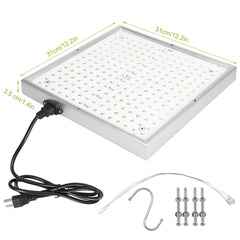 1 Set LED Grow Light Full Spectrum Hanging 225 LEDs Plant Grow Lamp Indoor Grow Light For Greenhouse Succulents Seedlings Plants Veg And Flower