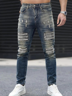 Men's Fashion Ripped Cool High Street Jeans