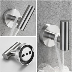 3-piece Set Of Bathroom Hangers And Towel Racks