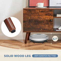 Panel TV Cabinet Can Store Black Cabinets, Suitable For Home Living Room Office TV Cabinet
