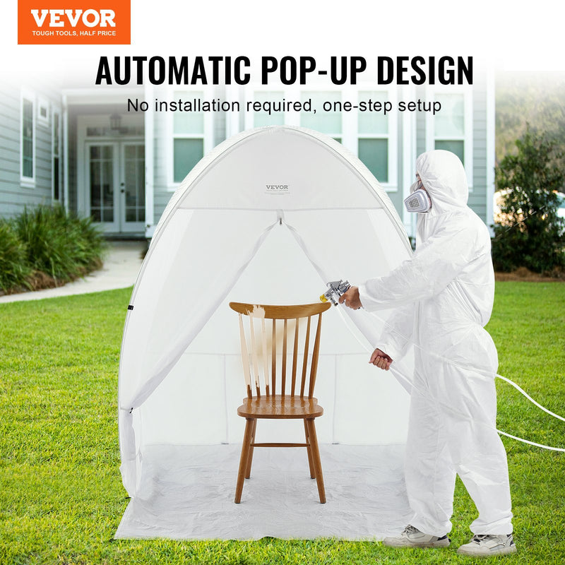 Spray Paint Shelter Portable Spray Paint Tent Booth 60x60x70 In PopUp