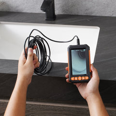 Endoscope Camera With Lights Dual Lens Borescope 16.4FT Cable 4.3Screen