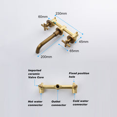 Bathroom Faucets, Wall-mounted Bathroom Sink Faucets