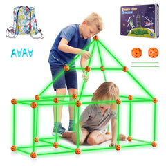 VEVOR Tent Fort Building Kit For Kids Glow In The Dark STEM Construction Toy 85P