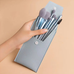 Travel Portable 8 Mini Makeup Brush Beauty Set