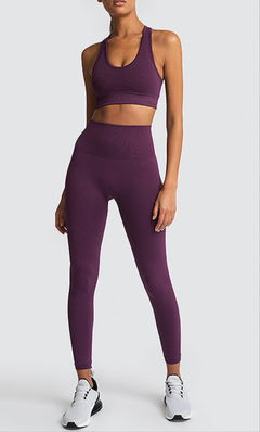 Seamless Gym Set Nylon Woman Sportswear