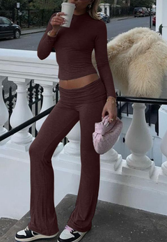 Long Sleeved Wide Leg Pants