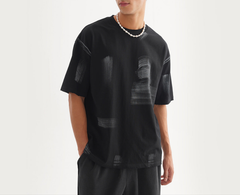 Washed-out Vintage Loose Cotton Fashion Men's T-shirt