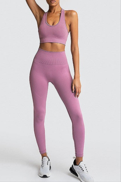 Seamless Gym Set Nylon Woman Sportswear