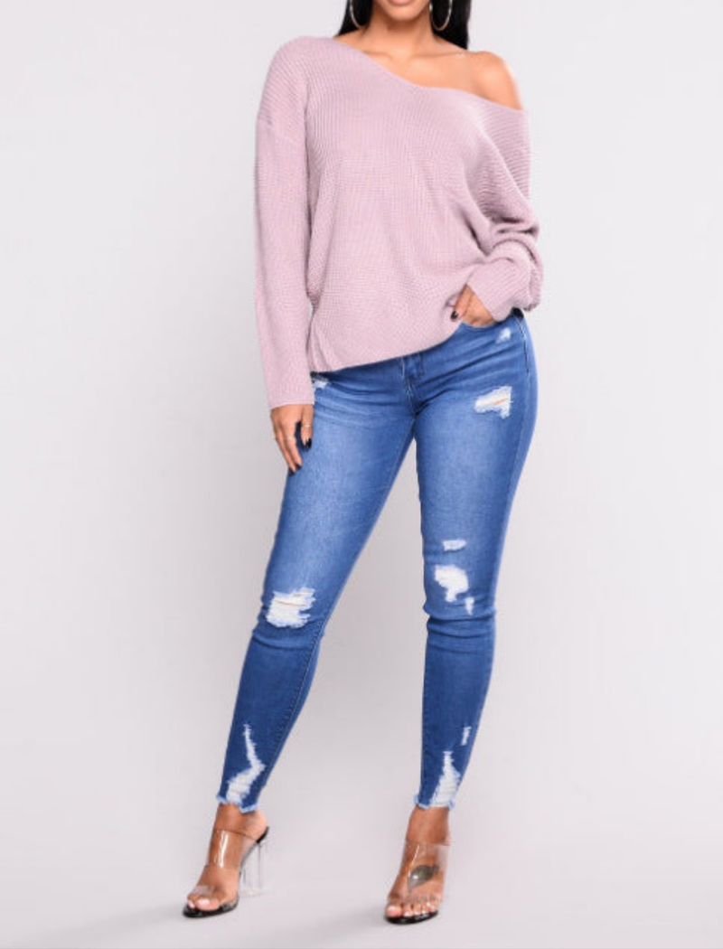 High waist stretch slim pencil feet pants