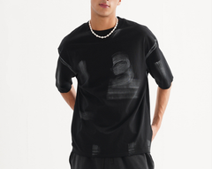 Washed-out Vintage Loose Cotton Fashion Men's T-shirt