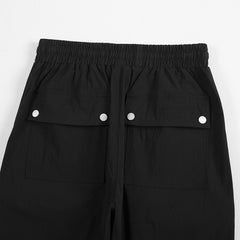High Street Fashion Brand Lace-up Pocket Breasted Functional Trousers For Men