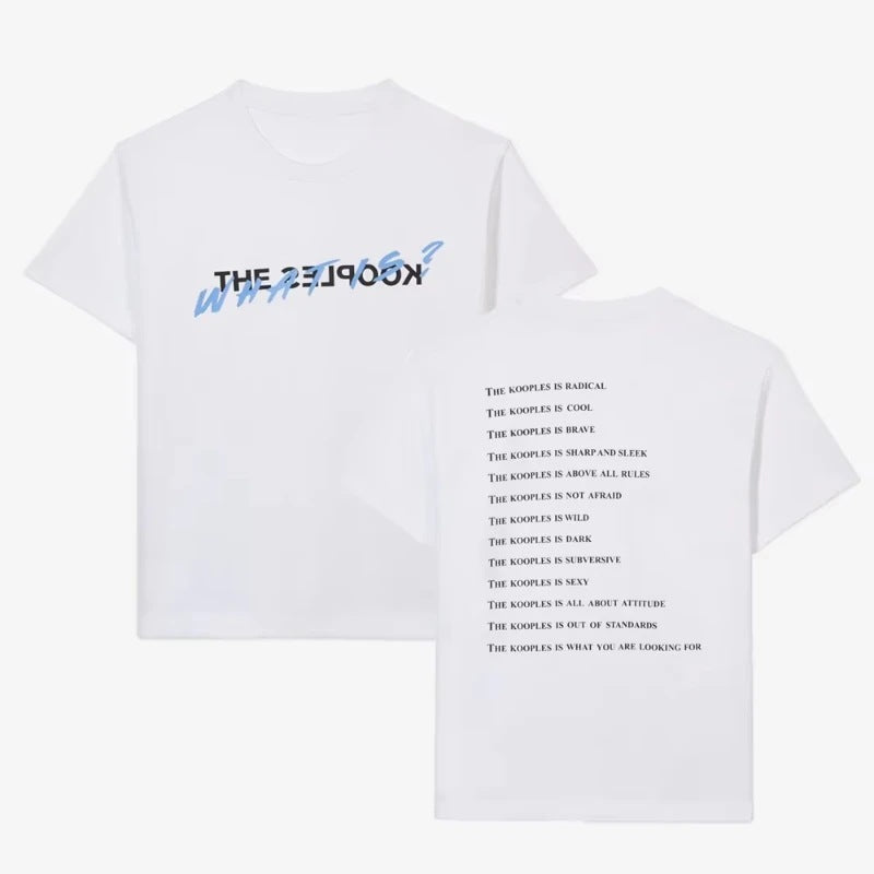 Printed Cotton Short-sleeved Men's T-shirt Top