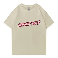 Printed Cotton Short-sleeved Men's T-shirt Top