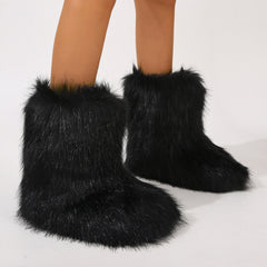 Stylish Personalized Winter Boots For Women - Adorable Spicy Girl Mid-Length Snow Boots, Cozy And Warm
