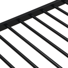 Twin Over Full With Trundle Metal Bunk Bed , No Box Spring Needed, Easy Assemble