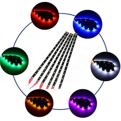 Lot Waterproof 12 DC 12V Motor LED Strip Underbody Light For Car Motorcycle